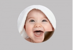 20 Magnetfotos rund � 5cm
